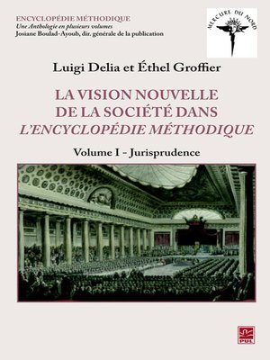 cover image of La vision nouvelle de la société dans l'Encyclopédie méthodi